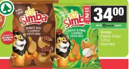Spar SIMBA POTATO CHIPS offer