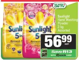 Spar Sunlight Hand Washing Powder offer
