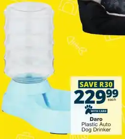 Checkers Daro Plastic Auto Dog Drinker offer