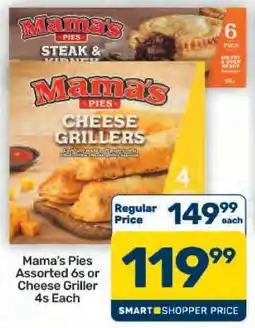 Pick n Pay Hypermarket Mama's Pies Assorted 6s or Cheese Griller 4s offer