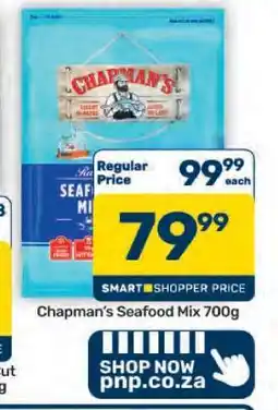 Pick n Pay Hypermarket Chapman's Seafood Mix 700g offer