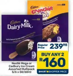 Pick n Pay Hypermarket Nestlé Mega or Cadbury Ice Cream Assorted Multipack offer