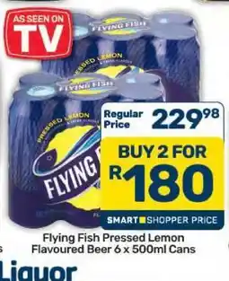Pick n Pay Hypermarket Flying Fish Pressed Lemon Flavoured Beer 6 x 500ml Cans offer