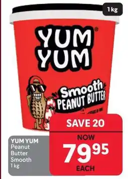 Makro YUM YUM Peanut Butter Smooth 1 kg offer