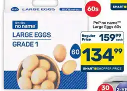 Pick n Pay Hypermarket PnP no name Large Eggs 60s offer