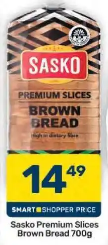 Pick n Pay Hypermarket Sasko Premium Slices Brown Bread 700g offer