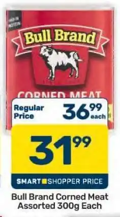 Pick n Pay Hypermarket Bull Brand Corned Meat Assorted-300g offer
