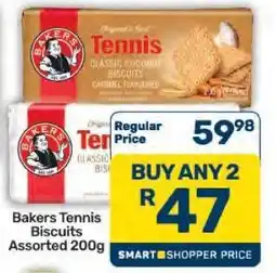 Pick n Pay Hypermarket Bakers Tennis Biscuits Assorted 200g offer