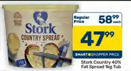 Pick n Pay Hypermarket Stork Country 40% Fat Spread 1kg Tub offer