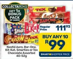 Pick n Pay Hypermarket Nestlé Aero, Bar-One, Kit-Kat, Smarties or Tex Chocolate Assorted offer