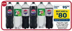 Pick n Pay Hypermarket Pepsi Max, Light or 7UP Sugar Free Lemon and Lime Flavoured Soft Drink offer