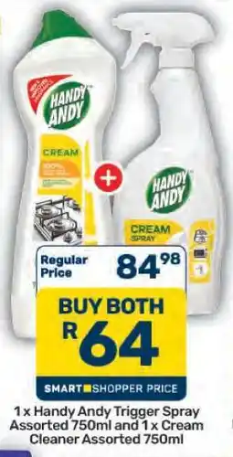 Pick n Pay Hypermarket Handy Andy Trigger Spray and Cream Cleaner offer