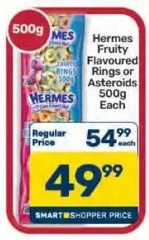 Pick n Pay Hypermarket Hermes Fruity Flavoured Rings or Asteroids 500g offer