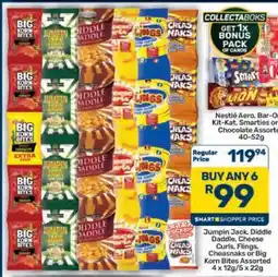 Pick n Pay Hypermarket Jumpin Jack, Diddle Daddle, Cheese Curls, Flings, Cheasnaks or Korn Bites Assorted offer
