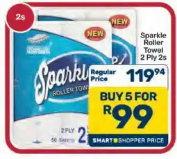 Pick n Pay Hypermarket SPARKLE Roller Towel 2 ply 2s offer