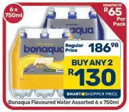 Pick n Pay Hypermarket Bonaqua Flavoured Water Assorted 6 x 750ml offer