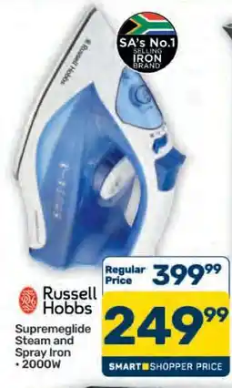 Pick n Pay Hypermarket Russell Hobbs Supremeglide Steam and Spray Iron offer