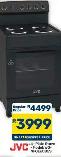 Pick n Pay Hypermarket JVC 4-Plate Stove offer