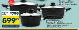 Pick n Pay Hypermarket 6-Piece Aluminium Cookware Set with Lids offer