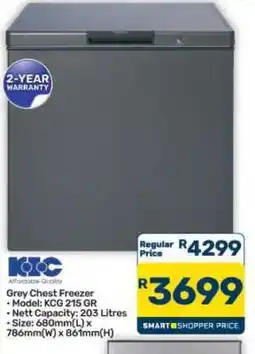 Pick n Pay Hypermarket Grey Chest Freezer offer
