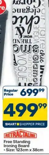 Pick n Pay Hypermarket Retractaline Free Standing Ironing Board offer