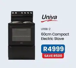 OK Furniture Univa - u116b-2 60cm compact electric stove offer