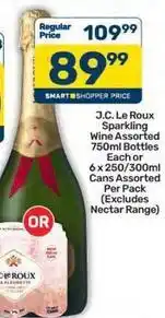 Pick n Pay Liquor Sparkling wine assorted bottles or cans offer