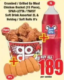 Boxer Crumbed / Grilled Go Meal Chicken Bucket offer
