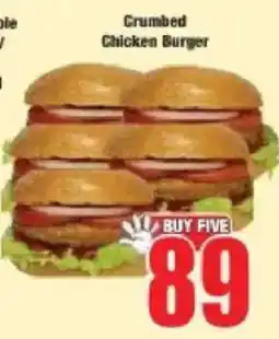 Boxer Crumbed Chicken Burger offer