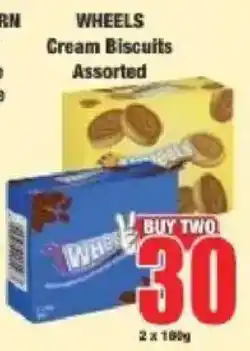 Boxer Wheels Cream Biscuits Assorted offer