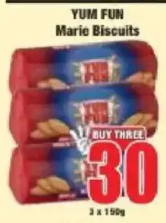 Boxer YUM FUN Marie Biscuits offer