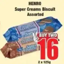 Boxer HENRO Super Creams Biscuit Assorted offer
