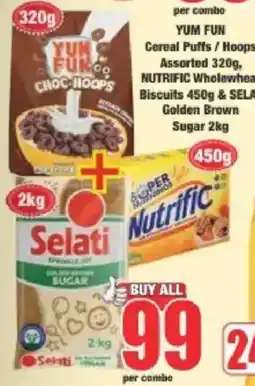 Boxer YUM FUN Cereal Puffs / Hoops Assorted offer