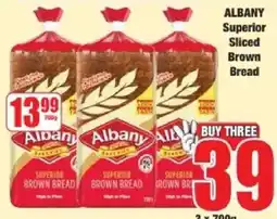 Boxer ALBANY Superior Sliced Brown Bread offer