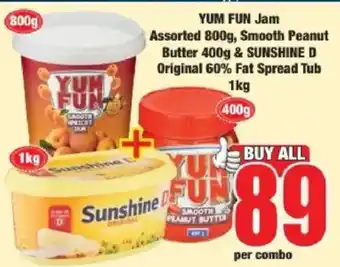 YUM FUN Jam Assorted