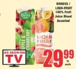 Boxer RHODES / LIQUI-FRUIT 100% Fruit Juice Blend Assorted offer