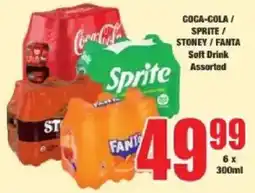 Boxer Coca-Cola / Sprite / Stoney / Fanta Soft Drink Assorted offer