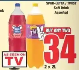 Boxer SPAR-LETTA / TWIST Soft Drink Assorted offer