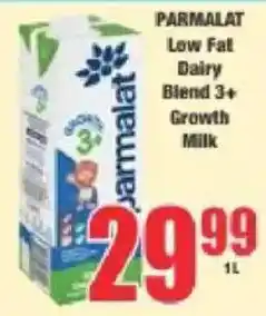 Boxer Parmalat Low Fat Dairy Blend 3+ Growth Milk offer