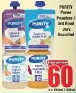 Boxer PURITY Puree Pouches / 3rd Food Jars Assorted offer