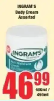 Boxer INGRAMS Body Cream Assorted offer