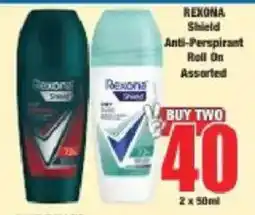 Boxer REXONA Shield Anti-Perspirant Roll On Assorted offer