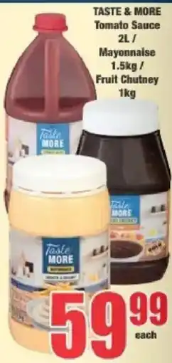 Boxer Taste More Tomato Sauce / Mayonnaise / Fruit Chutney offer