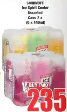 Boxer SMIRNOFF Ice Spirit Cooler Assorted offer