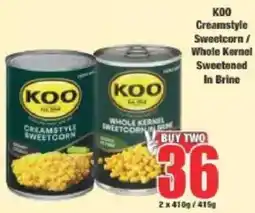 Boxer KOO Creamstyle Sweetcorn offer