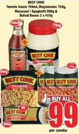 Boxer BEST COOK Tomato Sauce / Mayonnaise / Macaroni / Spaghetti / Baked Beans offer