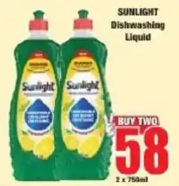 Boxer Sunlight Dishwashing Liquid offer