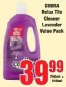 Boxer COBRA Relax Tile Cleaner Lavender offer