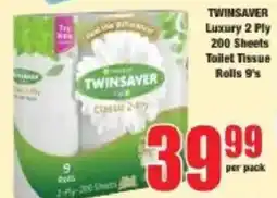 Boxer Twinsaver Luxury 2 Ply Toilet Tissue Rolls offer