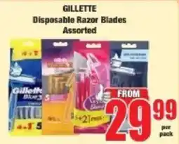 Boxer GILLETTE Disposable Razor Blades Assorted offer